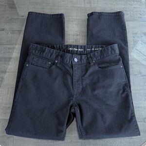 Calvin Klein Jeans Slim Straight Black Men's Jeans W34/L32. Excellent condition